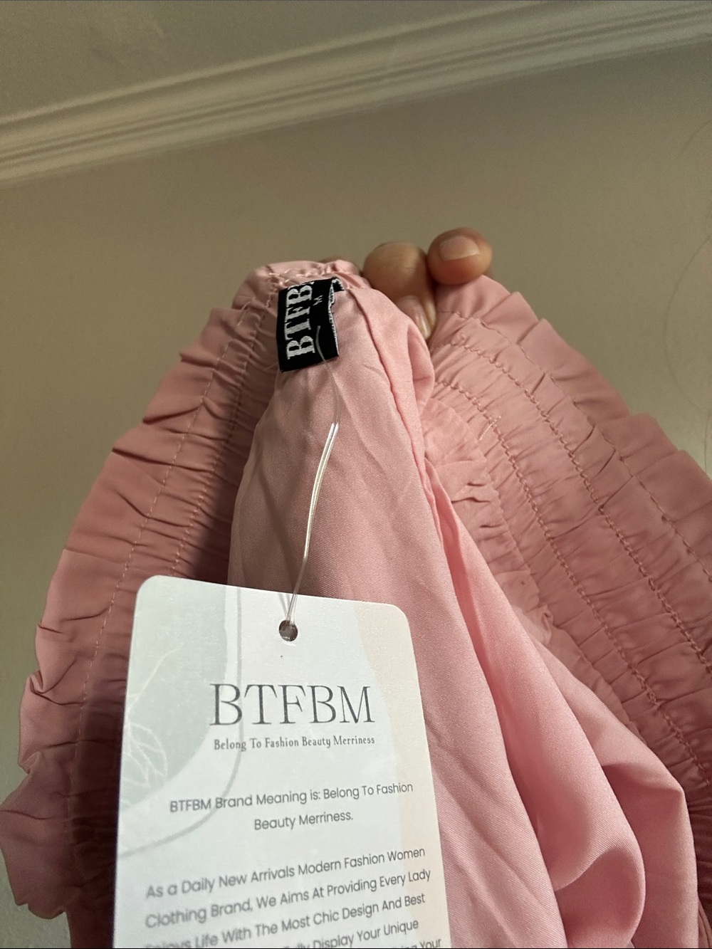 BTFBM Girls' Pink Elastic Waist Skirt